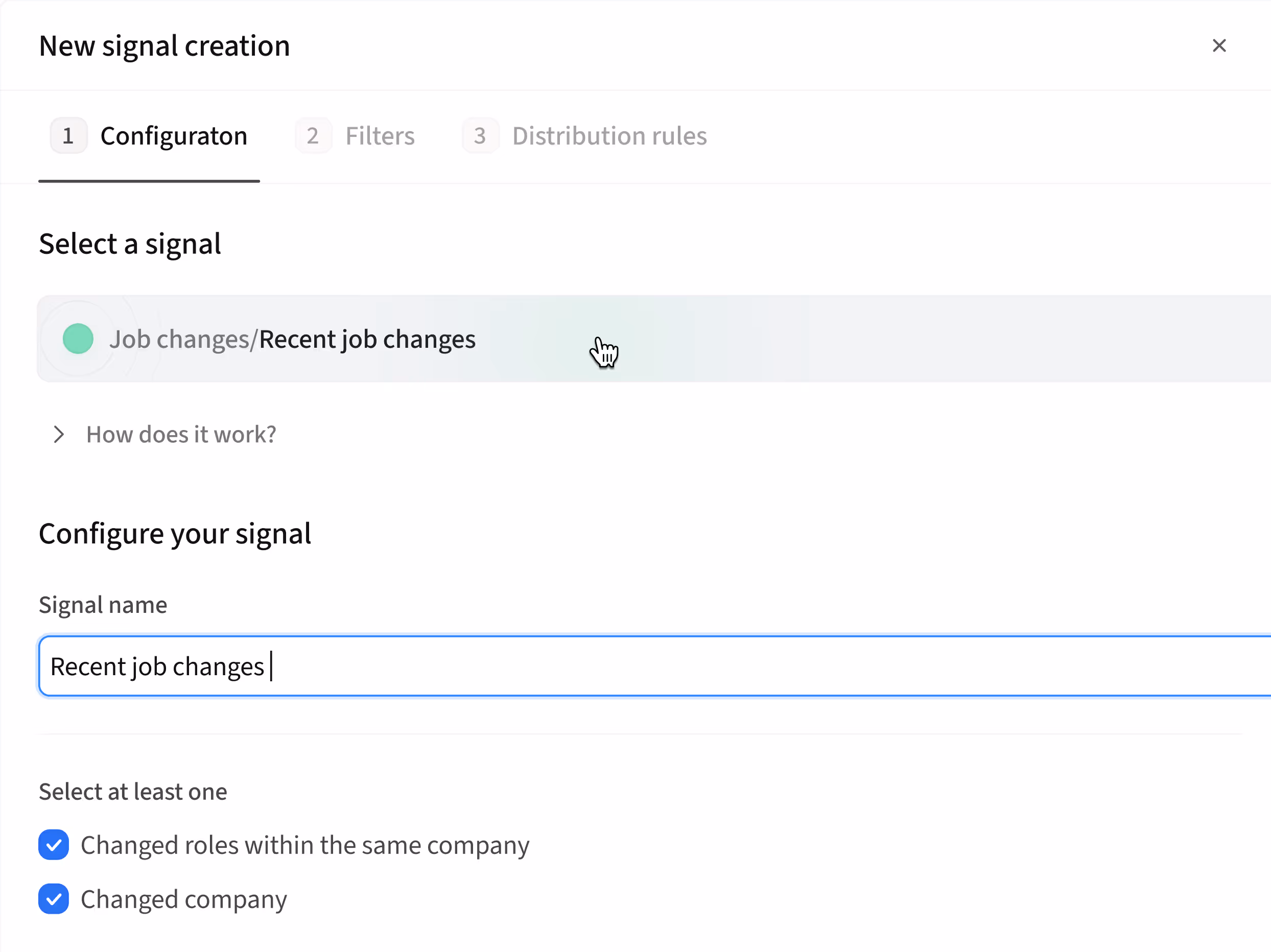 Product screen for AI-assisted, human refined