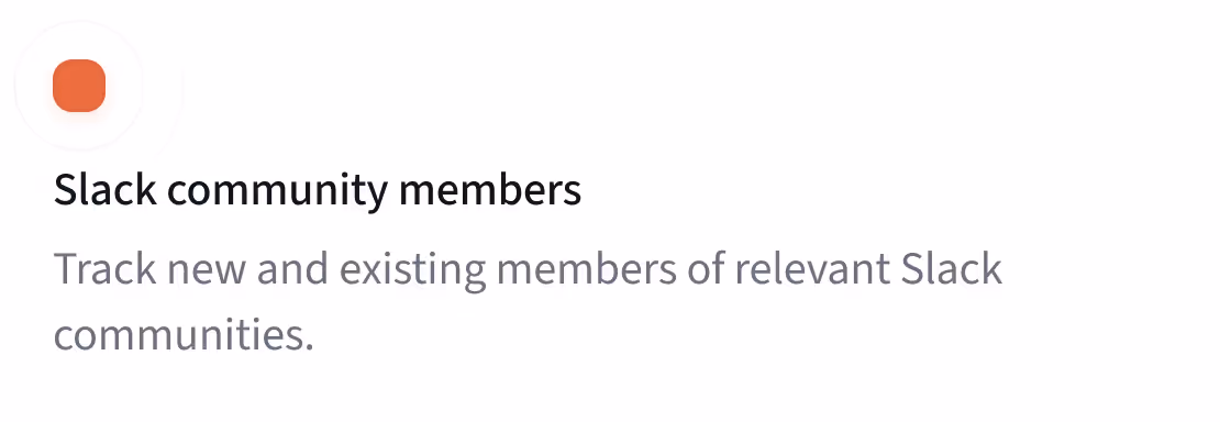 Slack community messages intent signal
