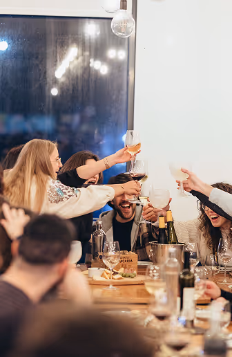 Amplemarket team toasting